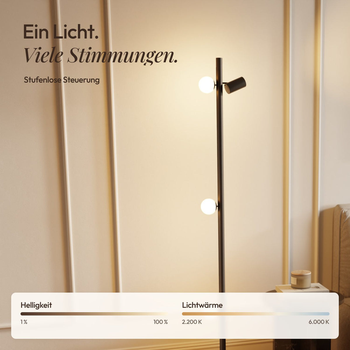 Modulaire hula-vloerlamp