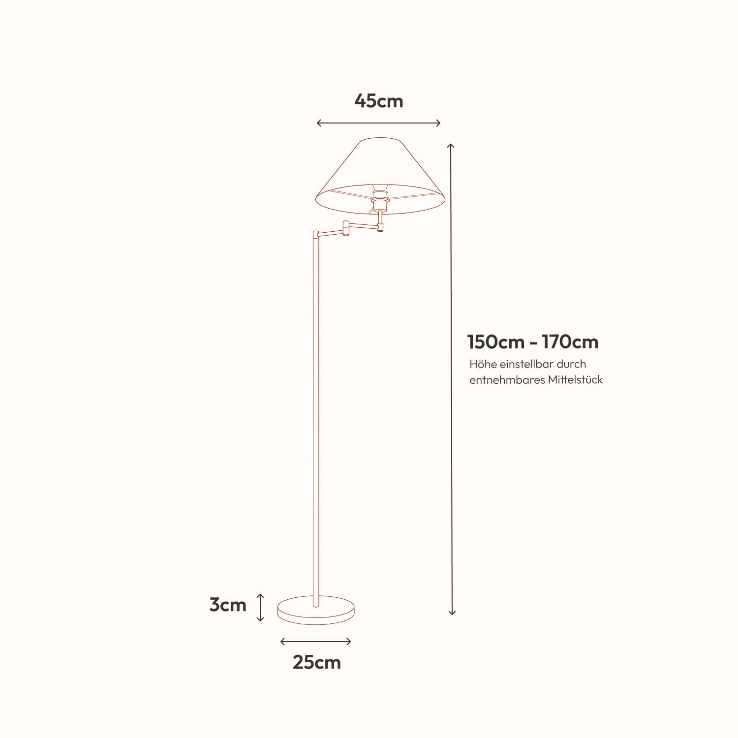 Melo vloerlamp
