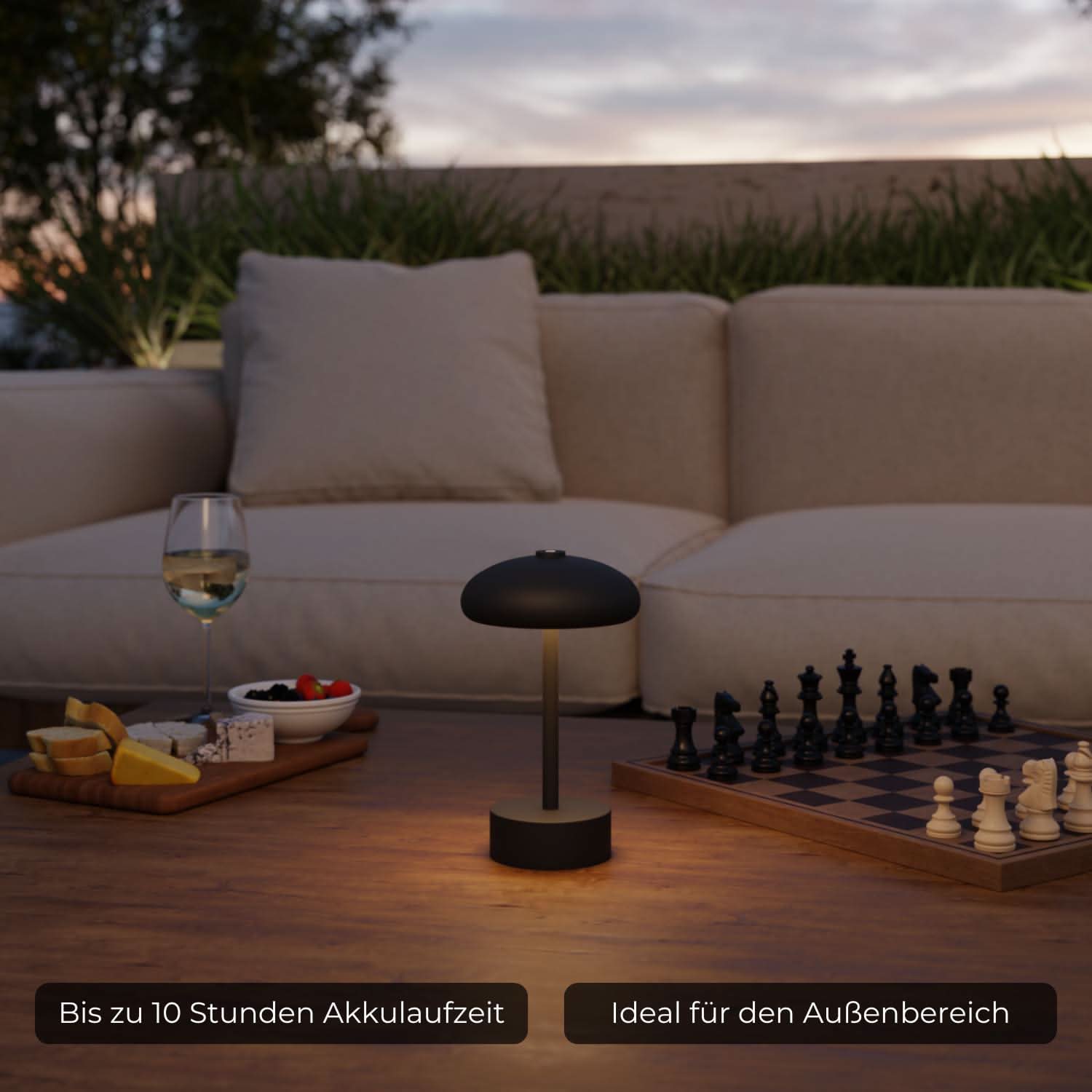 Elario tafellamp op batterijen