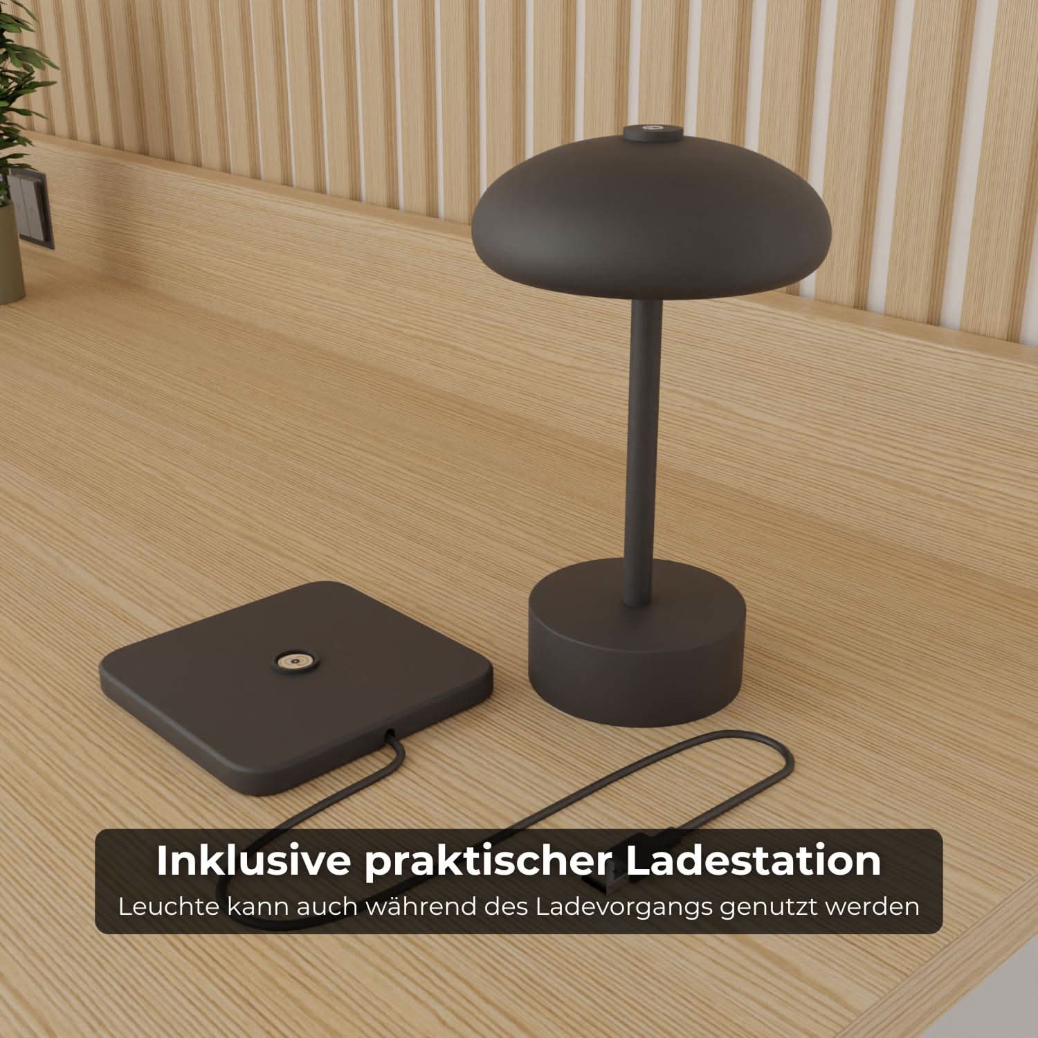 Elario tafellamp op batterijen