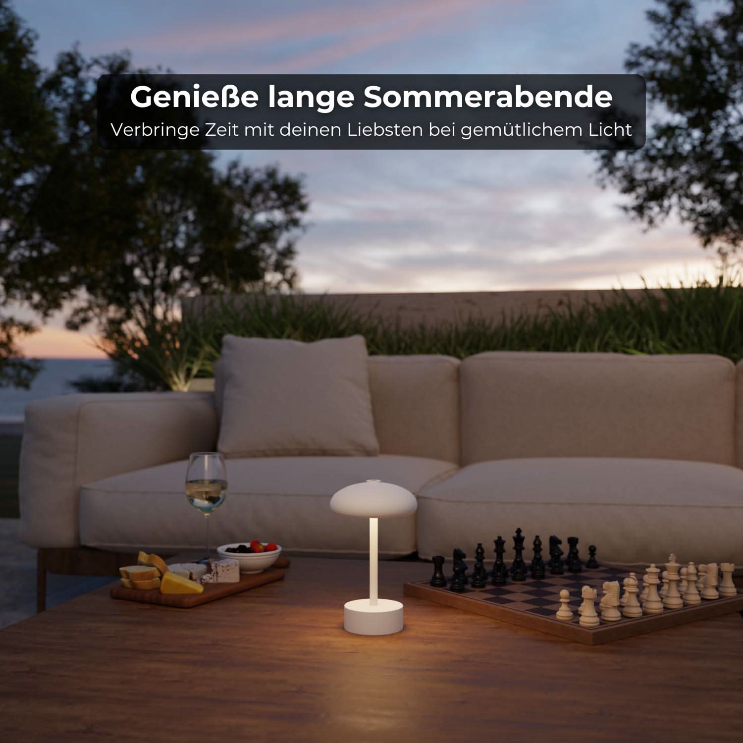 Elario tafellamp op batterijen