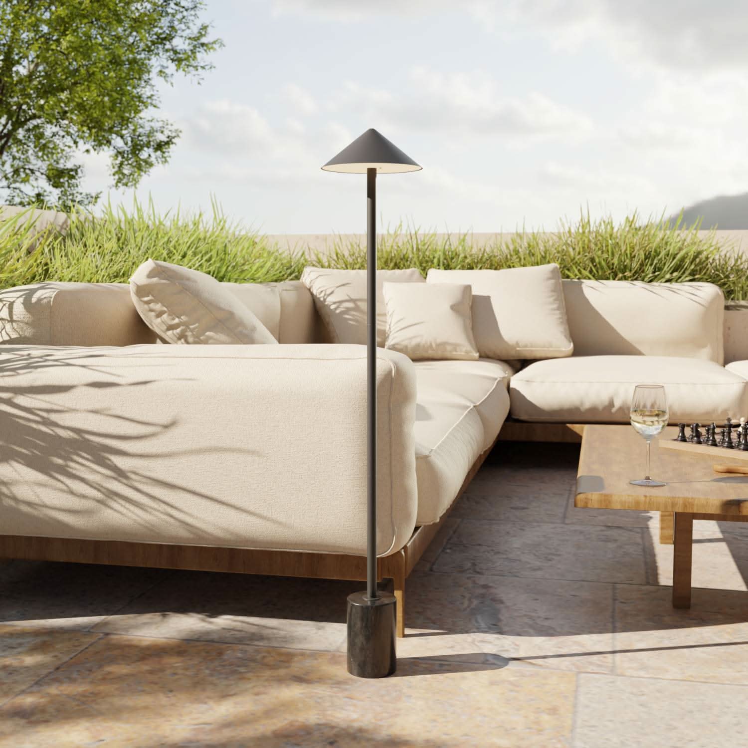 Saphira batterij vloerlamp