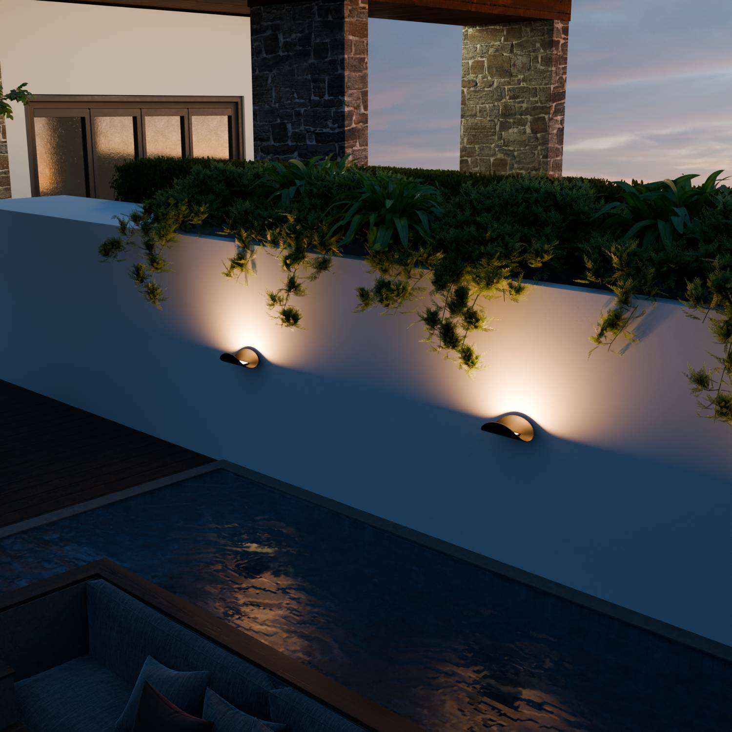 Velu wandlamp