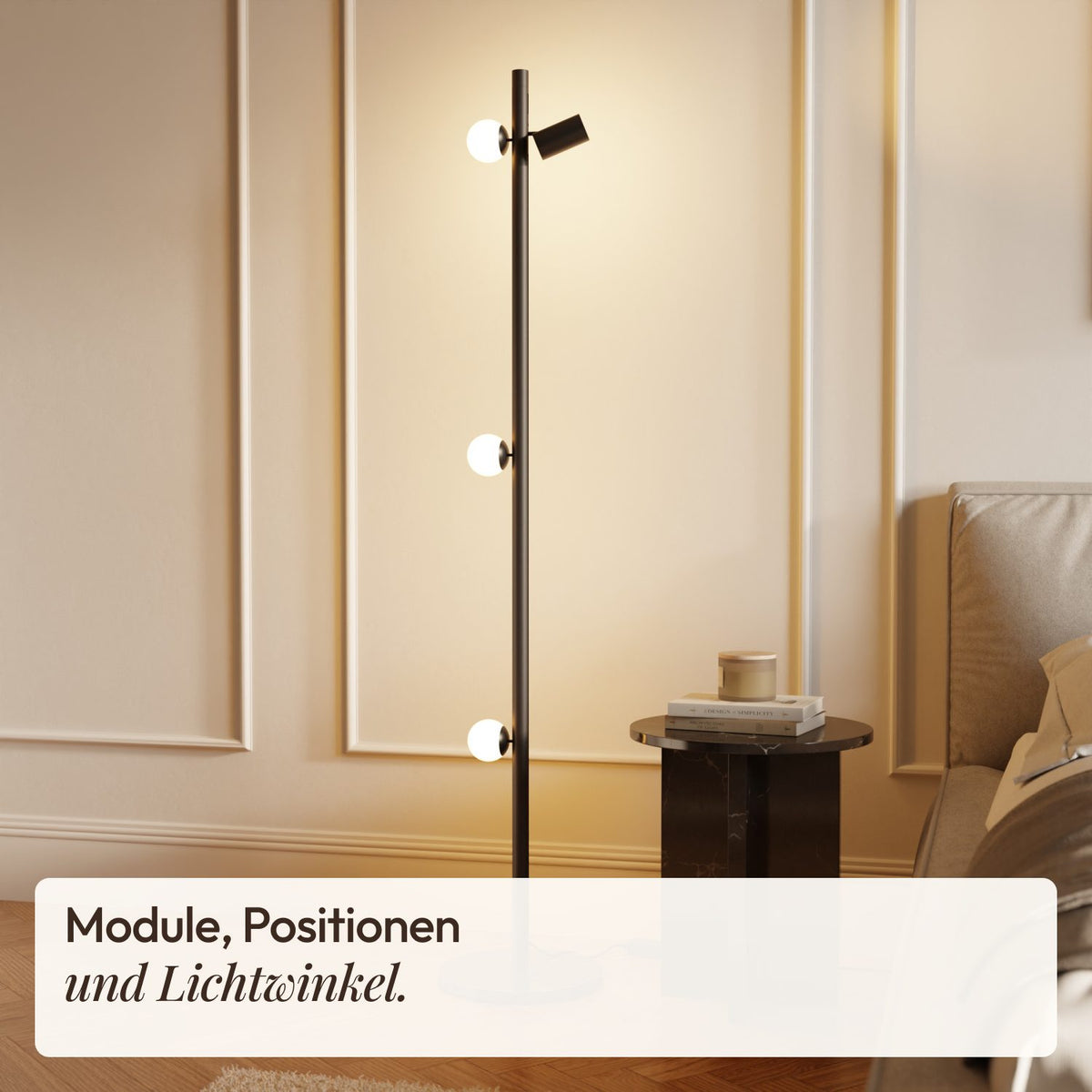 Modulaire hula-vloerlamp