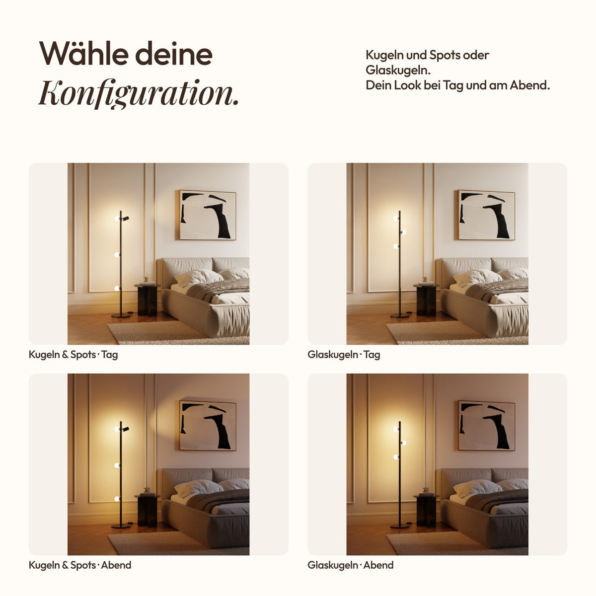 Modulaire hula-vloerlamp