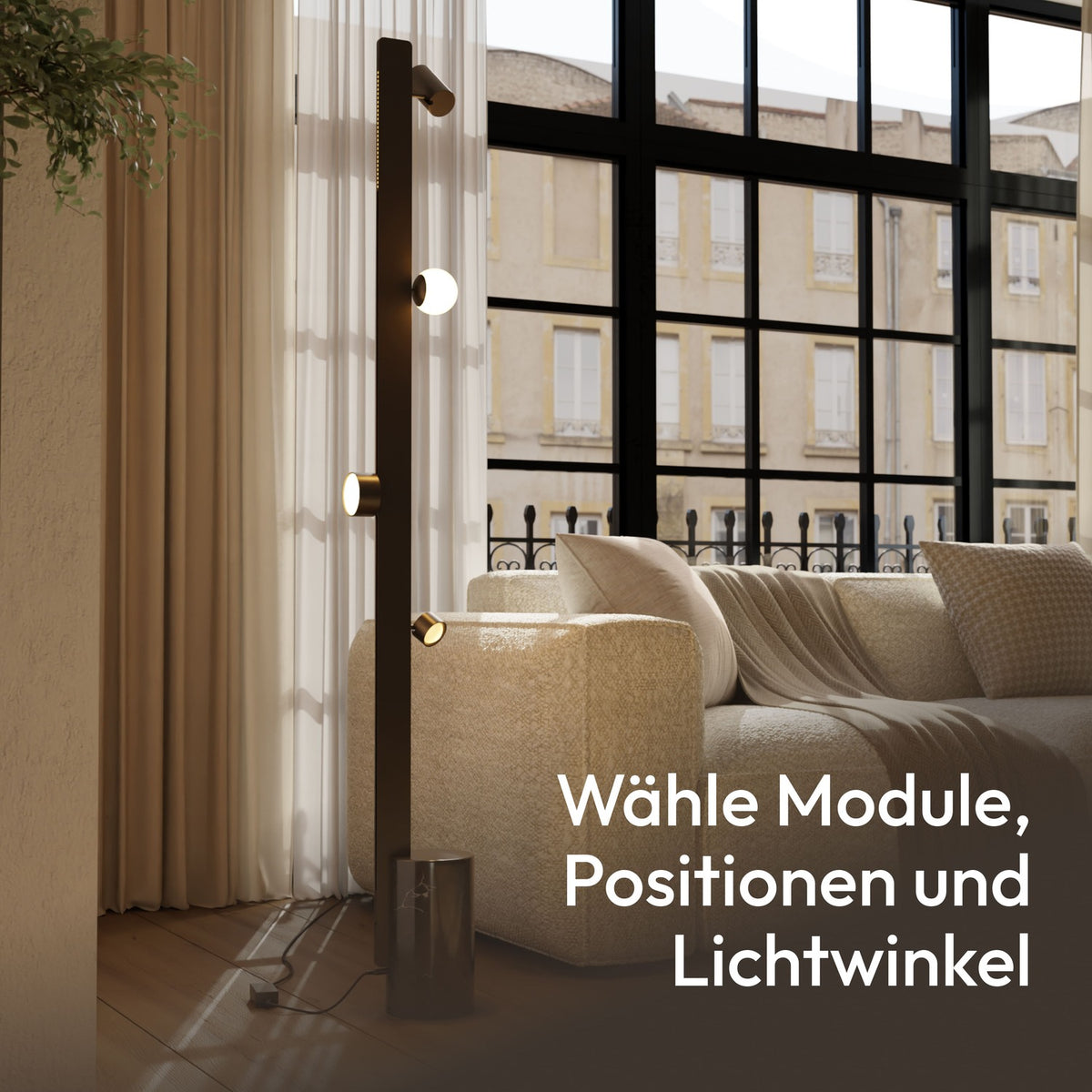 Azena modulaire vloerlamp