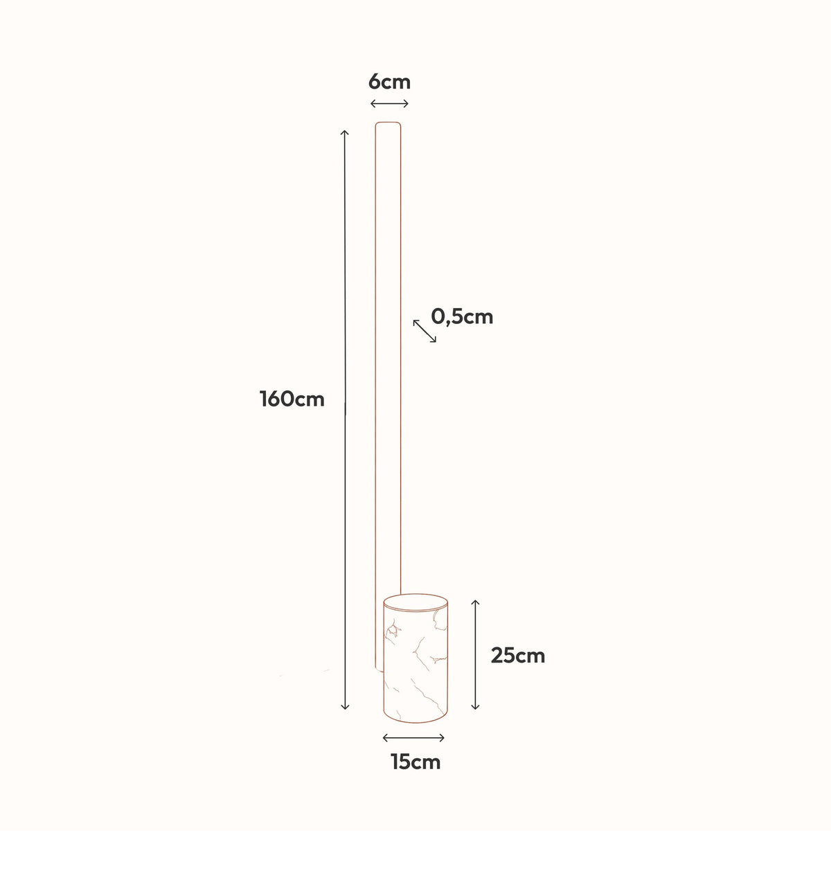 Azena modulaire vloerlamp