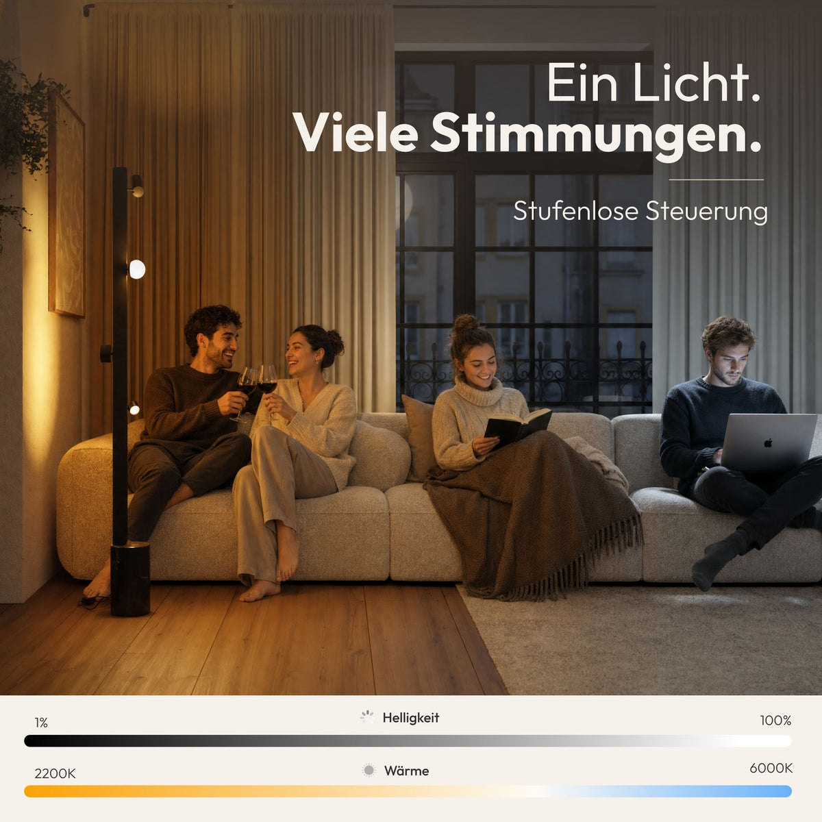 Azena modulaire vloerlamp