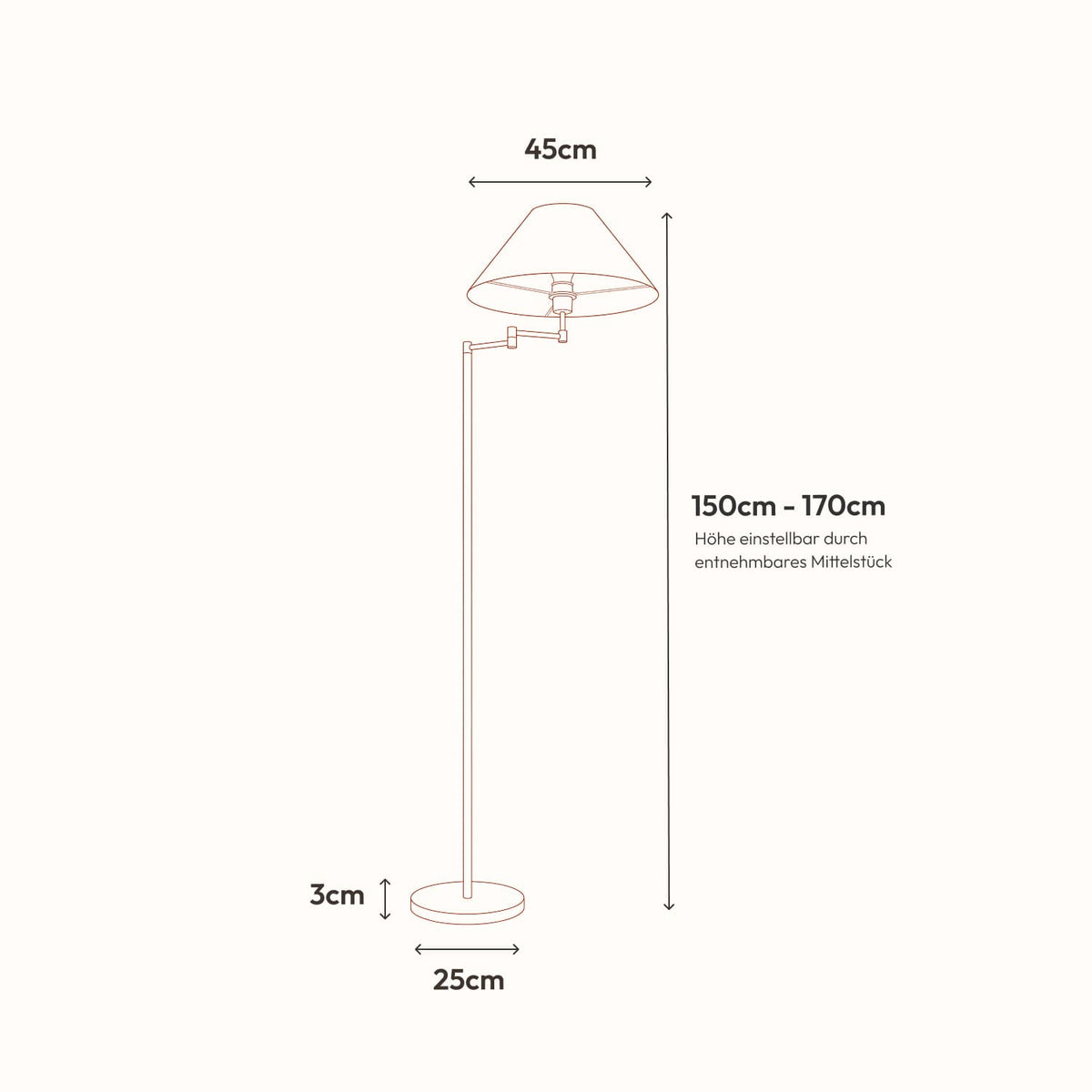 Melo vloerlamp