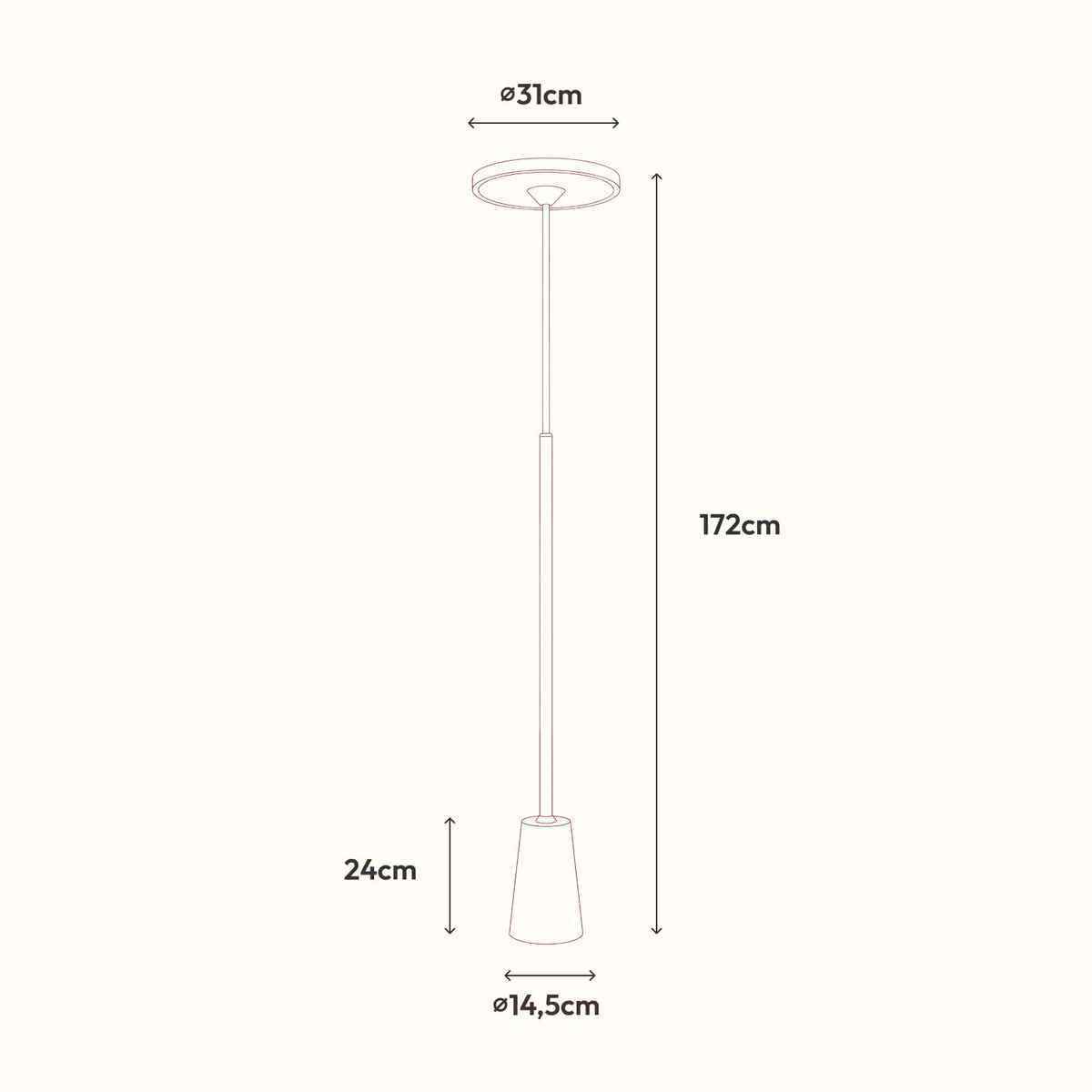 Nemaris vloerlamp