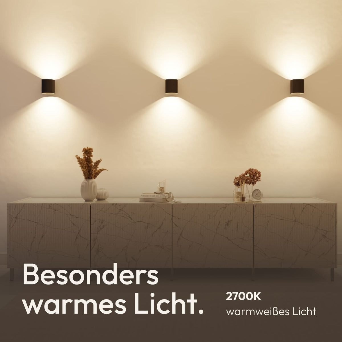 Tevia wandlamp
