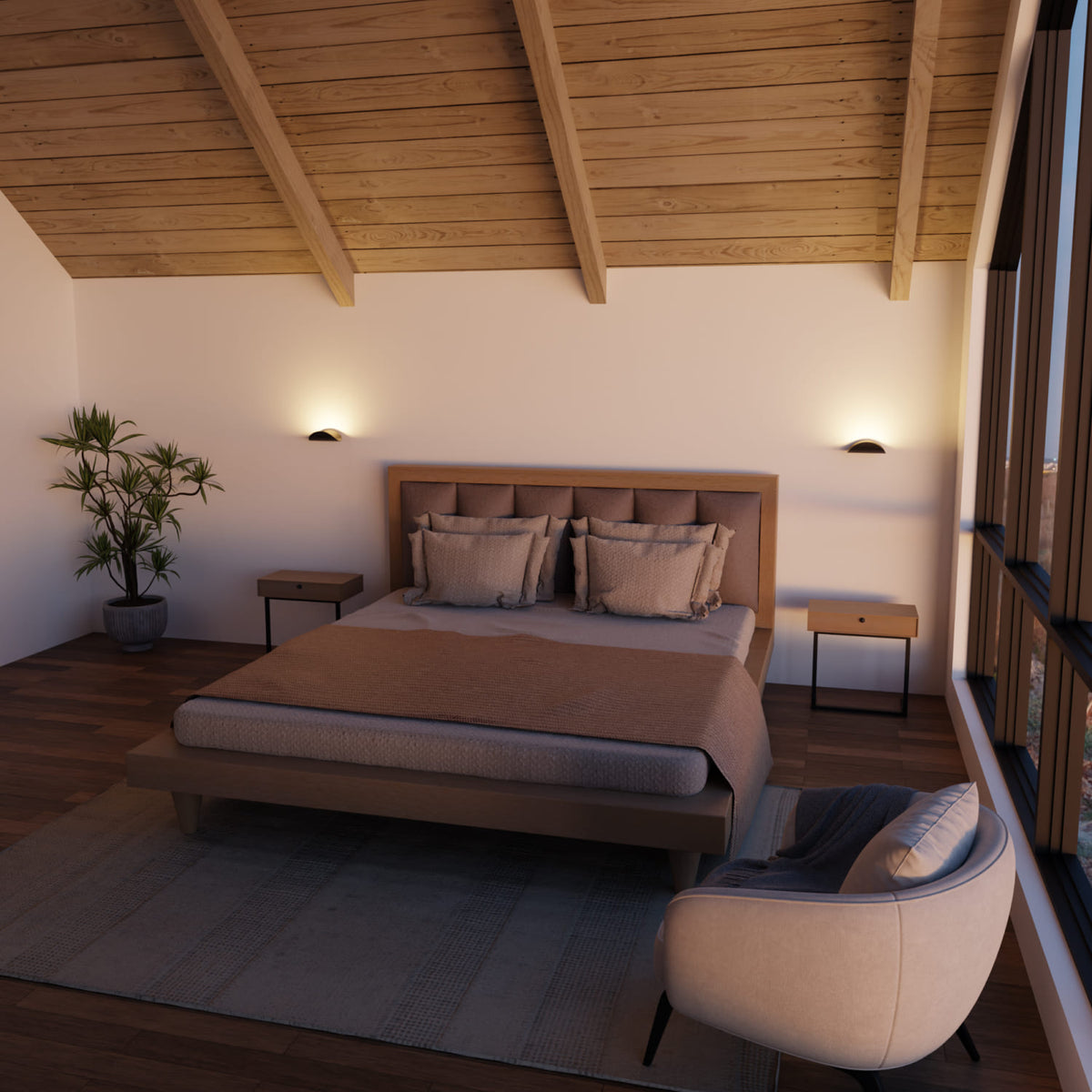 Velu wandlamp