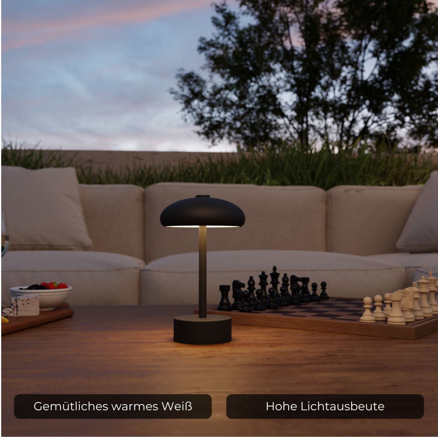 Elario tafellamp op batterijen