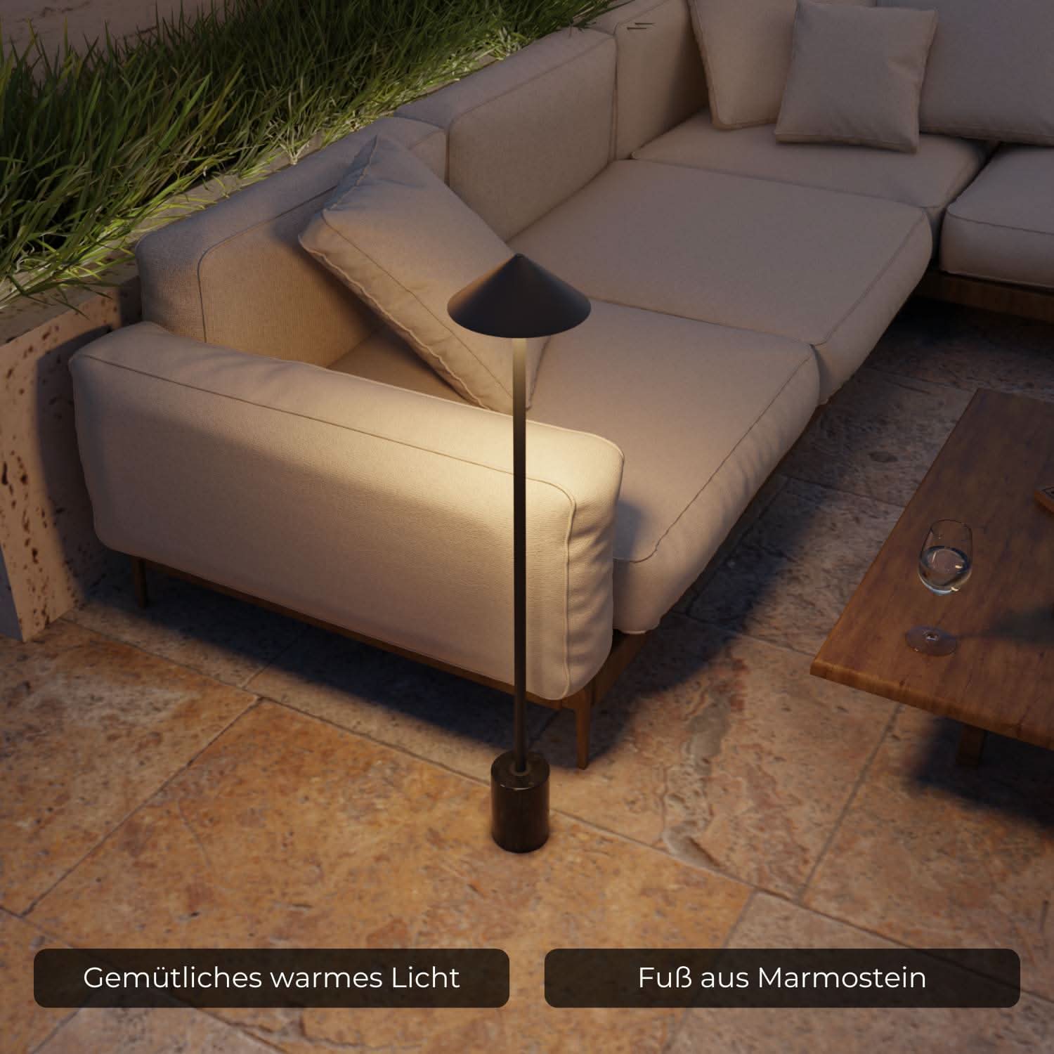 Saphira batterij vloerlamp