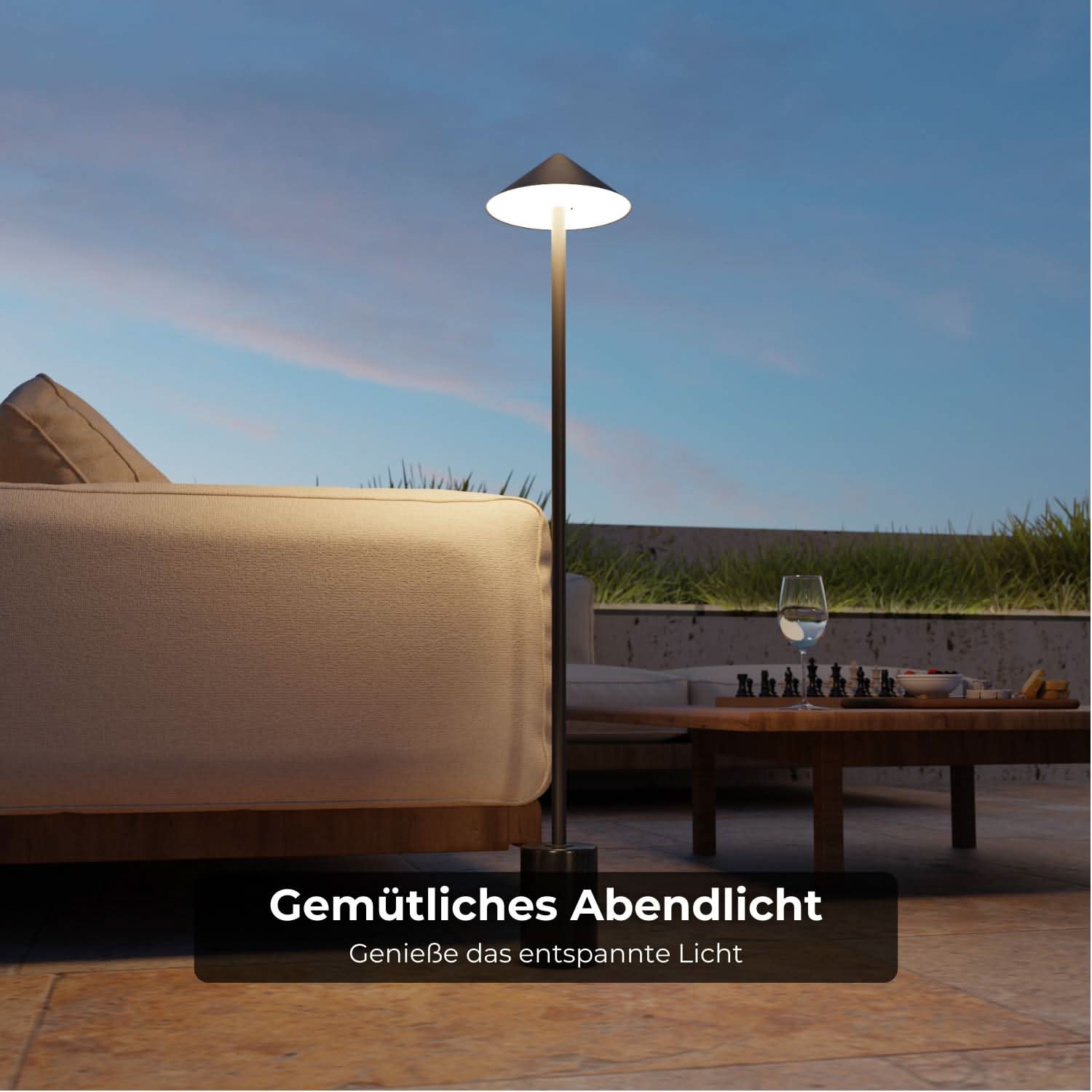 Saphira batterij vloerlamp