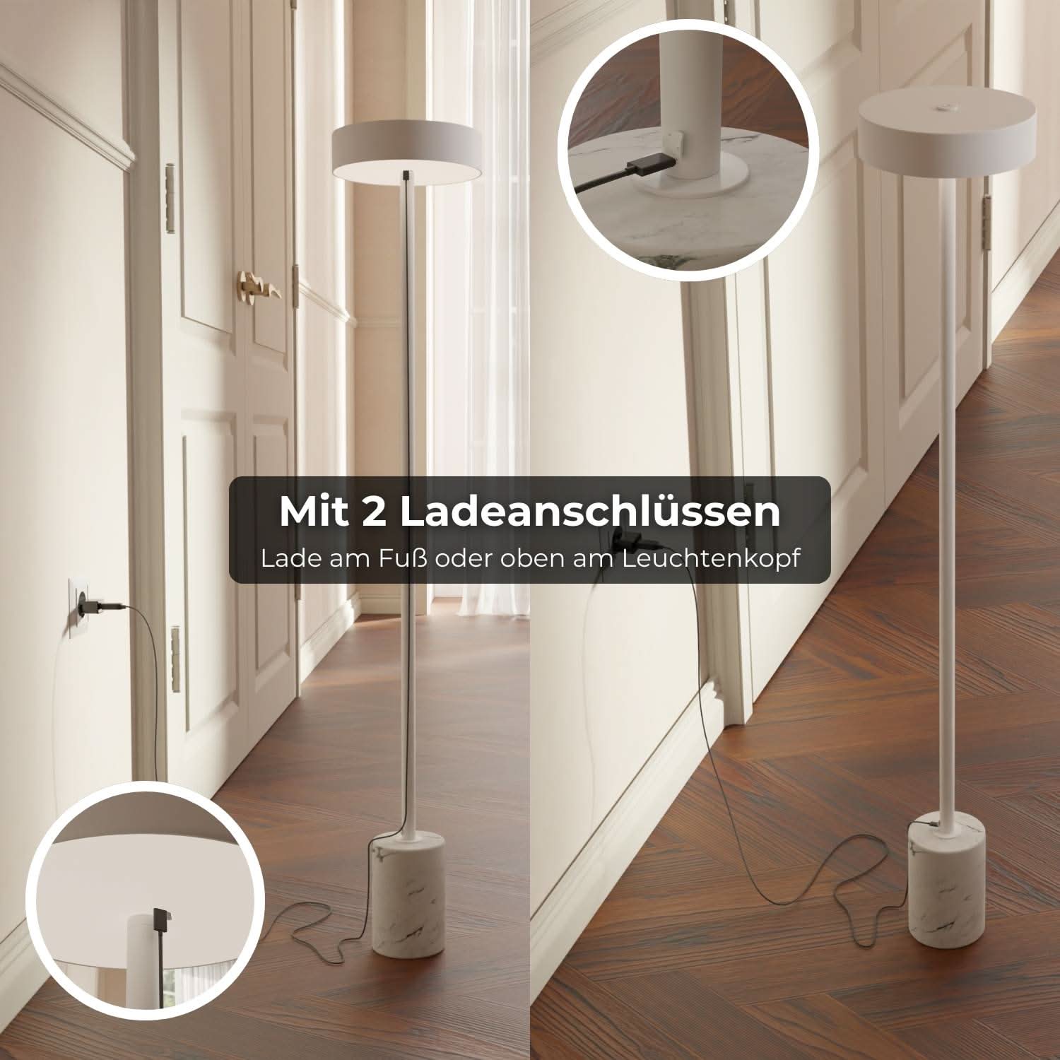 Uranos vloerlamp op batterijen