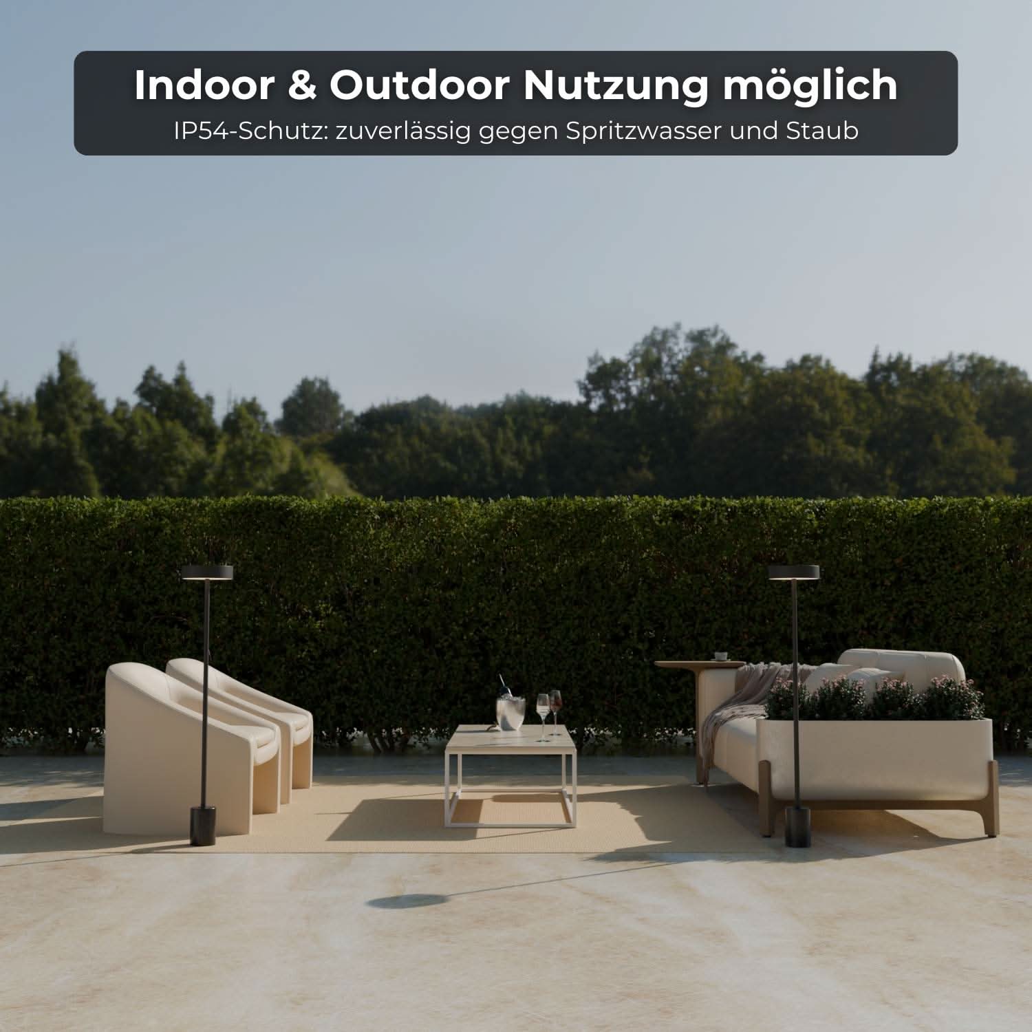 Uranos vloerlamp op batterijen