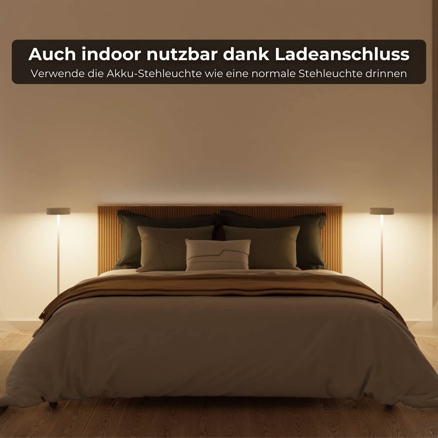 Uranos vloerlamp op batterijen