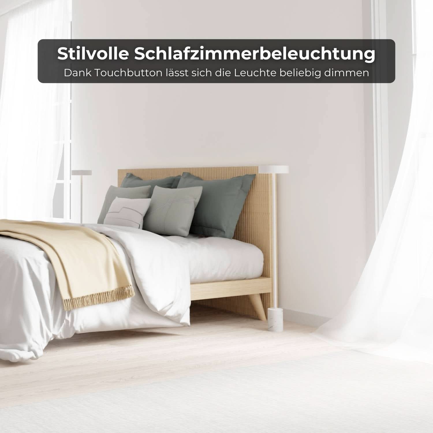 Uranos vloerlamp op batterijen